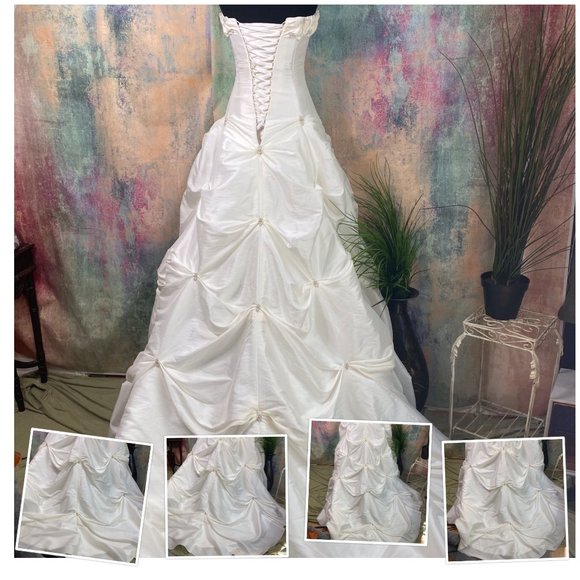 📌 Maggie Sottero Stunning Wedding dress w/ train - Picture 5 of 16